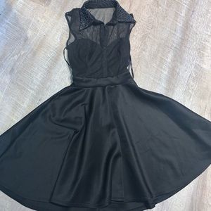 Arden B waist synching flare dress